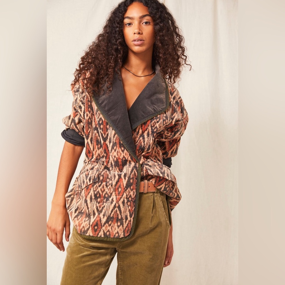 Free People Ada Quilted Jacket Size M